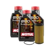 3L Motul 8100 X-CESS GEN2 5W-40 Wix Filter Motor Oil Change Kit API SN (for: Porsche)