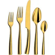 Couzon Silhouette PVD Gold 5 Piece Place Setting at Nordstrom One Size