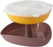 CIYODO Multi-Layer Hot Pot Drain Basket Rotatable Detachable Fruit Storage Container Food Basket Tasteless Plastic Easy Drain