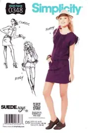 Simplicity Sewing Pattern 0348 2222 Dress Romper Misses Size 4-12