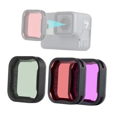 Lens Filter Set for GoPro 7 6 5 Black with 3Pack filter for Hero7/6/5 Black