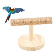 Bird Playground Parrot Playstand Rod Wood Perchs Sleeping Stand