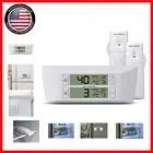 LCD Digital Thermometer for Fridge & Freezer with Alarms, Approved, White