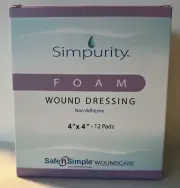 Simpurity Foam Wound Dressing 1 Box/12 EA - Exp 2026 #SNS51W04