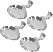 4Pcs Chopsticks Rest Rack Set,Stainless Steel Spoon Stand Knife Fork Holder, Prevent Slip Chopsticks Stand for Home Party Wedding