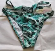 Sundazed Black Multicolor Riley Swim Bottom Size Large