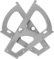 TOPPERFUN 1 Pair Stainless Steel Flip Frame Hinge for Shoe Rack Organizer Garage Storage Cabinet Hinge Hardware