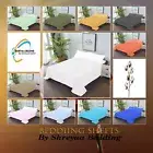 Wonderful Flat Sheet+2 Pillow Case Solid - Single/Double/Queen/King/Super King