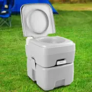 Flushable Camping Toilet Outdoor Travel Portable Car Urinal Caravan Potty 20L