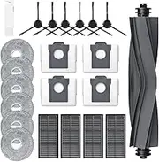 Accessory Set for Dreame L10s Pro Ultra Heat / L10s Ultra Gen 2 / X30 Ultra, 1 x Main Brush 4 x Dust Bags 6 x Wipes 4 x Filters 6 x Side Brushes Replacement Parts Robot Vacuum Cleaner Replacement