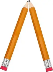 Angoily 2pcs Jumbo Pencils with Cap Eraser Fun Novelty for Teachers for School Supplies Photo Props