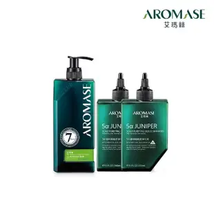 【Aromase 艾瑪絲】頭皮淨化控油洗髮組(頭皮淨化液260mlx2+高效控油洗髮精400mlx1)