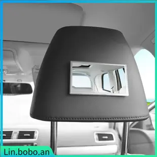 Car Interior Mirror 15*8cm Adhesive Back Stainless Steel Vis