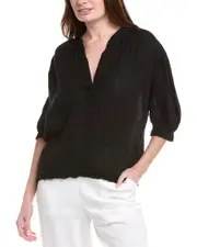 9seed Lightweight Gauze Dashiki Puff Sleeve Top