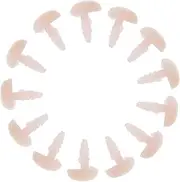 HEALSOPTHY 100Pcs Soft Plastic Stuffed Animal Nose Props Adorable Shape for DIY Plush Bear and Rabbit Crafting for Home School and Office Use