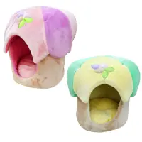 在飛比找momo購物網優惠-【Petz Route 沛滋露】寵物蘑菇造型保暖睡窩(超絨舒