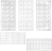 Chocolate Molds 3D Transparent PS Reusable DIY Sweet Candy Chocolate Molds for Household Kitchen Handmade Pastry Cake