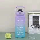 Large Capacity Gradient Water Bottle Frosted Plastic Sports Cup 32oz Airup