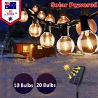 Retro Solar LED String Lights Garden Festoon Party Globe Bulbs Light Outdoor AU