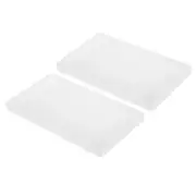 2pcs diamond painted Tray, 24x14cm Diamond Art Trays Large Sorting Tray, White
