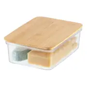 Oggi Clear Storage Bin Stackable Food Container w/ Lid Small - Clear