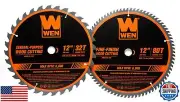 WEN BL1232-2 12-Inch 32-Tooth and 80-Tooth Carbide-Tipped Professional Woodwo