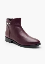 [Taking Shape] Taking Shape Orthotic Jewel Ankle Boot Size 37 in Merlot, Leather - Women's Shoes Merlot