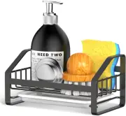Sink Caddy, Sponge Holder for Kitchen Sink, Bathroom Sink Organizer, 304 Stainle