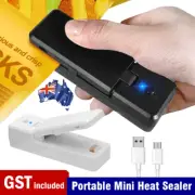 Portable Mini Heat Sealing Machine USB Rechargeable Food Sealer Plastic Bag #C