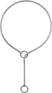 Choker Dog Choke Collar Dog Slip P Chains Snake Collar Anti-Rust Plating Copper Dog Training Collar for Small Large Dogs Pet Supplies Pet Accessories (Color : Silver, Size : 4.0mm x 50cm)