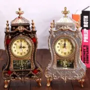 Vintage Alarm Clock Table Watch Bedroom Bedside Home Crafts Room Decoration AU