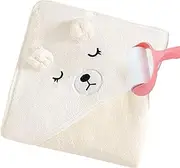 Baby Bath Towel | Cartoon Baby Wrap Blanket Absorbent Warm Blanket,Multifunctional Flexible Hooded Baby Bath Blankets Skin-Friendly Swaddling Bath Towels with Ears for Boy Girls