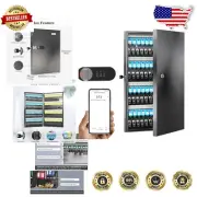 Secure 96-Key Wall Mount Lock Box with Combination Lock - Ideal for Hotels
