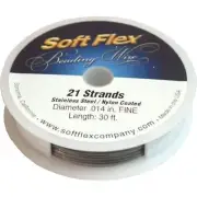 Soft Flex Beading Wire 21 Strand 30 ft .014 FindingKing