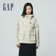 【GAP】女裝 工裝連帽外套-米白色(874449)