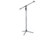 Hercules MS631B Plus Tripod Base Microphone Stand Holder w Boom Mic Clip Black
