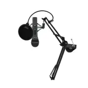 Samson Handheld USB Microphone w Knox Gear Boom Arm Shock Mount and Pop Filter