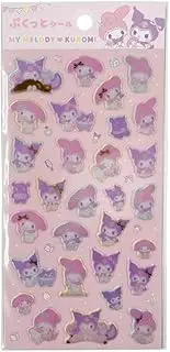 can do My Melody Kuromi pukutto Sticker Puffy Cushion Seal Cute Pink