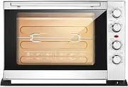 Oven Solo Microwave Oven in Silver Tact Built in Electric Single Oven - Stainless Steel Premium Convection Halogen Oven Cooker Ideal for Roasting,Baking Aesthetic and Practical
