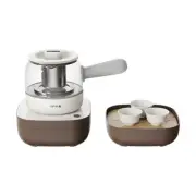 Bear Tea Tasting Set Tea Set Electric Teapot Tea Maker with 3 cup and Tea Tray