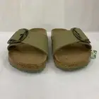 Birkenstock New w/ Box Madrid Vegan Big Buckle Faded Khaki Textile N Select Size
