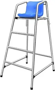 Heavy Duty Lifeguard Observation Chair, Thicken Stainless Steel Lifeguard Chair Observation Lookout with Comfortable Seat, Loads 300kg, Lifesaving Chairs for Swimming Pool Beach(150x78x92cm)
