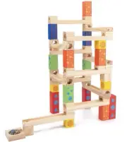 53Pcs Wooden Marble Run Creative Puzzle Toys For Kids And Children
