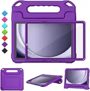 Kids Case for Samsung Galaxy Tab A9 Plus 11" Tablet, Built-in Screen Protector, Shockproof Handle Stand Protective Cover for Samsung Galaxy Tab A9+ 11 Inch 2023(SM-X210/X216/X218), Purple