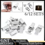 6/12x Stainless Steel Toggle Clasp Case Clip Suitcase Tool Box Chest Trunk Latch