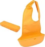 ORFOFE Bib Muslin Bandana Apron Weaning Eating Apron Yellow Cotton Blend