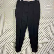 NWT TED BAKER Winny Fringe Side Seam Trousers Pants Black Size 1 / US XS