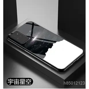 三星 Note 20 Ultra Note20 手機殼 軟邊玻璃鏡面星空情侶 超薄全包防摔保護套 冷淡風個性創意潮牌 4