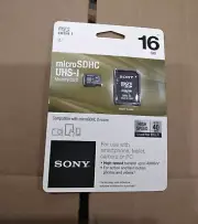 Sony 16GB microSDHC Class 10 UHS-1 Memory Card with microSD Adapter SR16UYA/TQMN