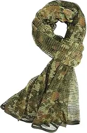 [Fousam] Sniper Veil,Camo Mesh Net Tactical Scarf for Hunting Shooting Wild Photography Military Outdoor Activities